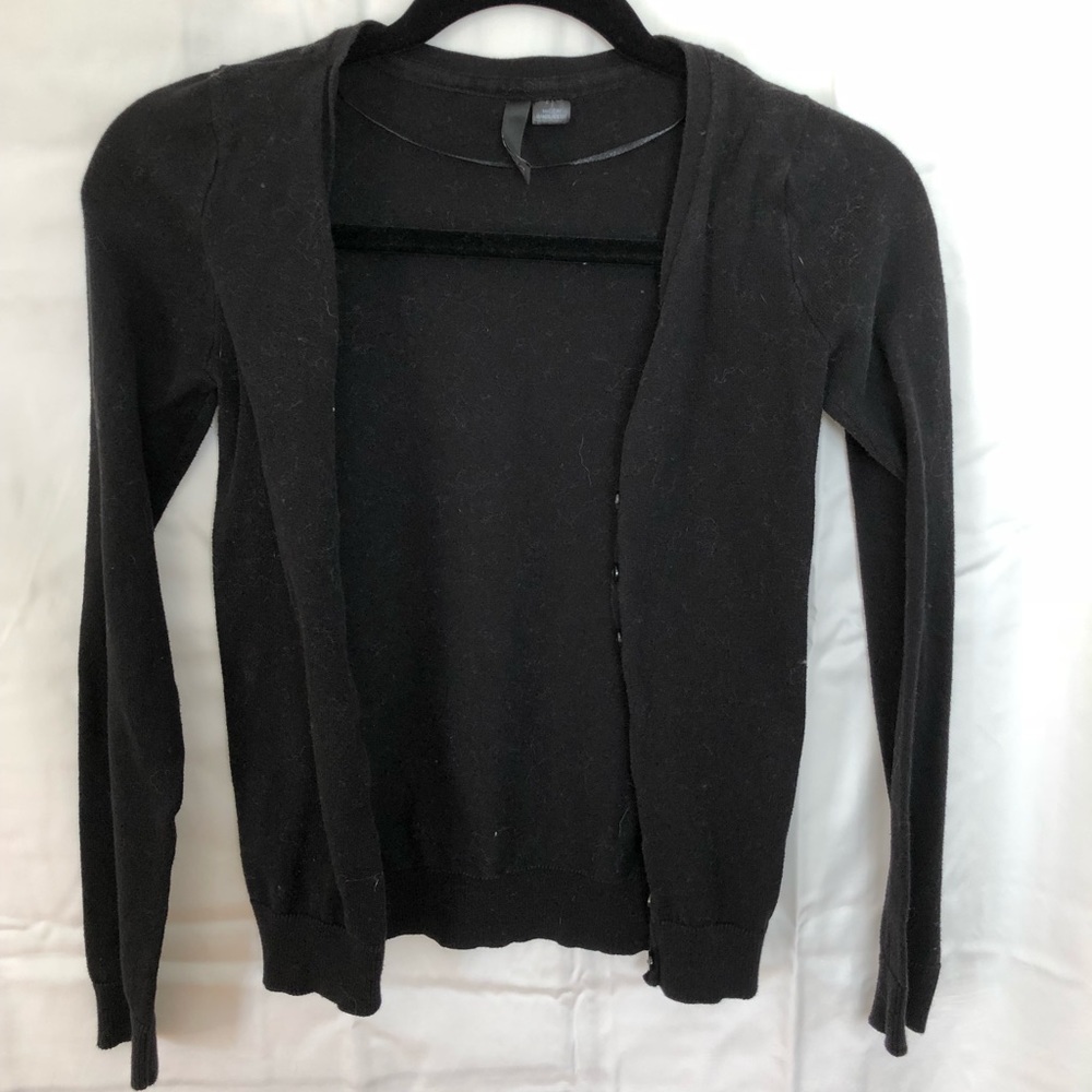 Black cardigan